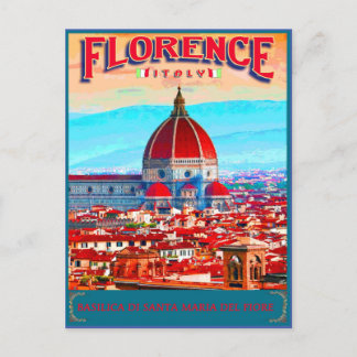 Reproduction of Florence Cathedral Postcard Postkarte