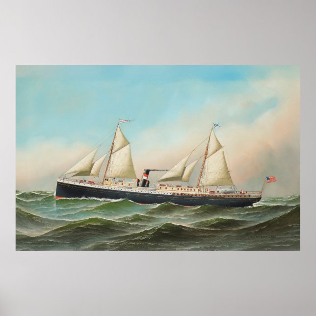 Reproduction of Macon Steamship Poster (Vorne)