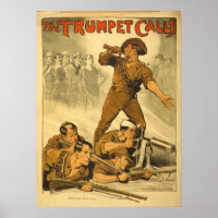 Reproduction the Trumpet ruft Weltkrieg 1 Poster a