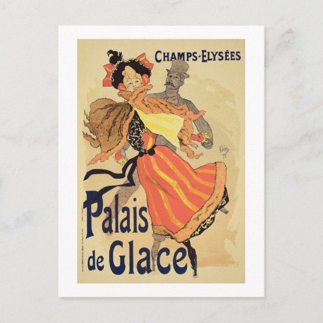 Reproduktion eines Plakats, das den 'Palais d Postkarte (Vorderseite)