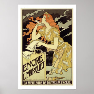 Reproduktion eines Plakats mit der Werbung 'Marque Poster
