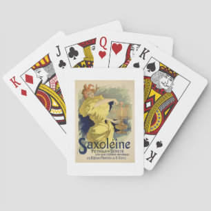 Reproduktion of a advertising 'Saxoleine' Spielkarten