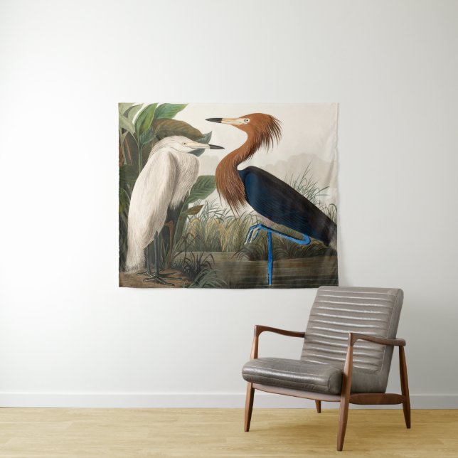 Reproduktion von Lila Heron, 1835 Plate CCLVI Wandteppich (Beispiel (Horizontal))