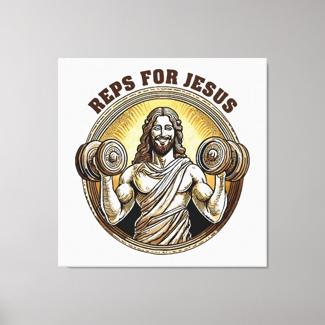 Reps für Jesus Leinwanddruck (Vorderseite)
