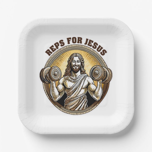 Reps für Jesus Pappteller (Vorderseite)