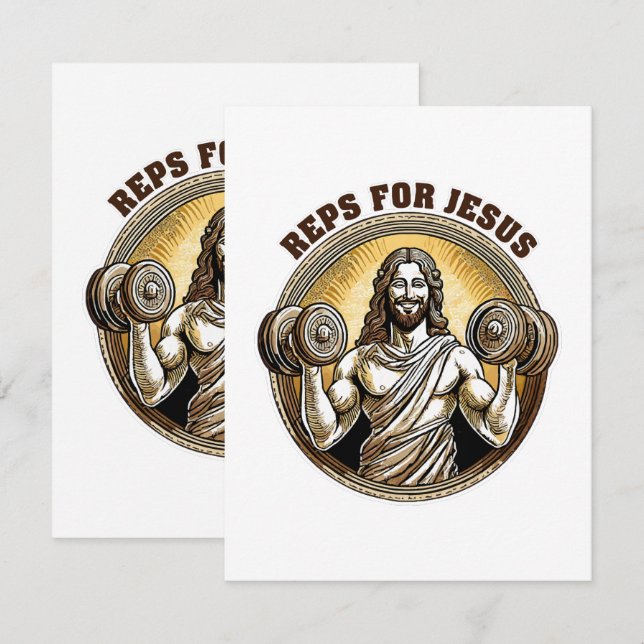 Reps für Jesus RSVP Karte (Vorne/Hinten)
