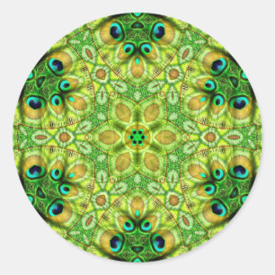 Repsycle Peacolia-2-Aufkleber Runder Aufkleber