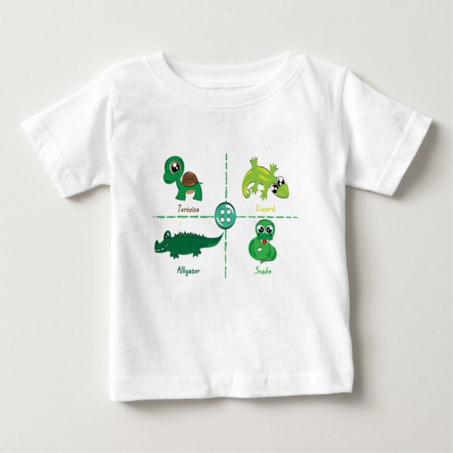 Reptil Baby T-shirt (Vorderseite)