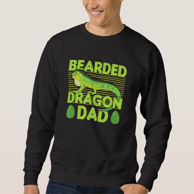 Reptil Barted Dragon Vater Sweatshirt (Vorderseite)
