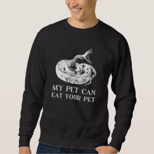 Reptil herpetology and Amphibians - Schlangentiere Sweatshirt