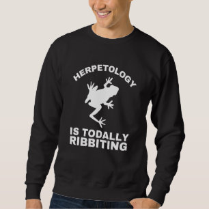 Reptil herpetology und Amphibien Sweatshirt
