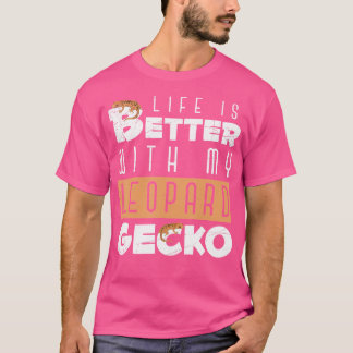 Reptil Keeper Lizard Tierbesitzer Niedlich Leopar T-Shirt