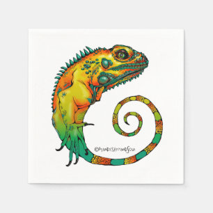 Reptil-Servietten für ein Geburtstags-Party Serviette