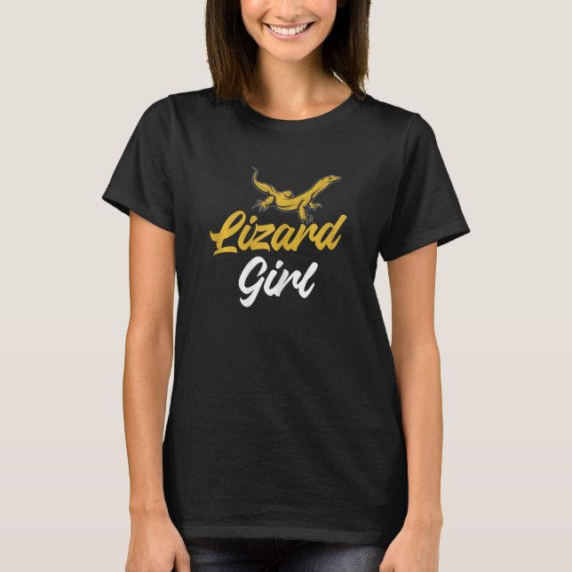 Reptile Bartded Dragon Zookeeper Lizard Boy T-Shirt (Vorderseite)