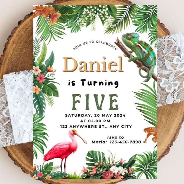 Reptile Birthday Einladung (Von Creator hochgeladen)