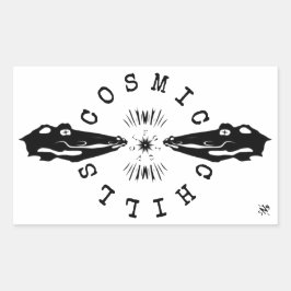 Reptile Catfish Kühlmotto v1 Rechteckiger Aufkleber