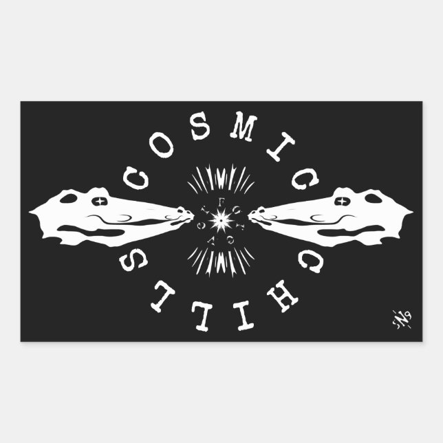 Reptile Catfish Kühlmotto v2 Rechteckiger Aufkleber (Vorderseite)