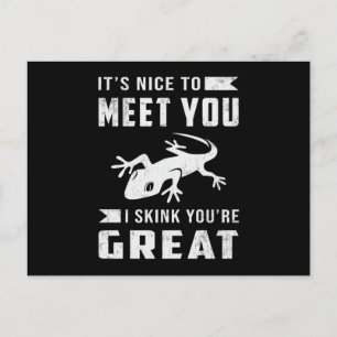 Reptile Gecko Lizard Reptiles Animal Funny Gift Postkarte
