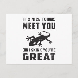 Reptile Gecko Lizard Reptiles Lover Funny Gift Postkarte