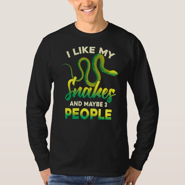Reptile Keeper Haustier Besitzer Schlange Tier Sch T-Shirt (Vorderseite)