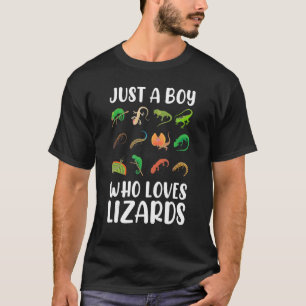 Reptile Kids Lizard nur ein Junge, der Lizards Lie T-Shirt