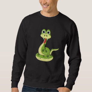 Reptile Kids Niedliche Schlange Sweatshirt