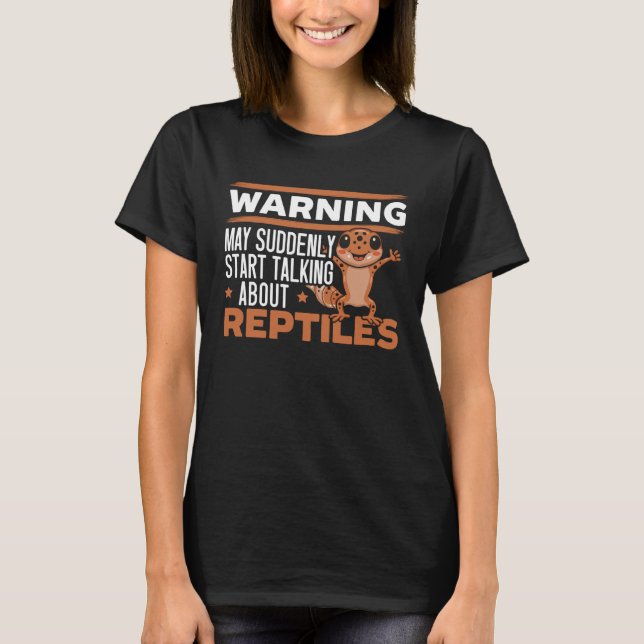 Reptile Leopard Gecko  Lizard Herpetology Pets  9 T-Shirt (Vorderseite)