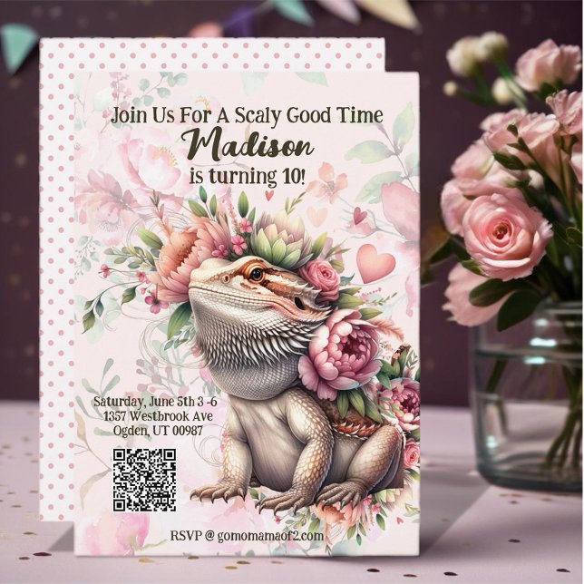 Reptile Lizard Birthday Einladung (Are you ready to throw an unforgettable birthday bash for your reptile enthusiast?
)