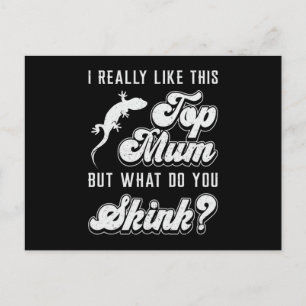 Reptile Lizard Gecko Reptiles Animal Funny Gift Postkarte