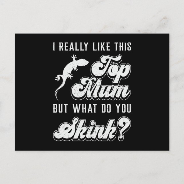 Reptile Lizard Gecko Reptiles Animal Funny Gift Postkarte (Vorderseite)