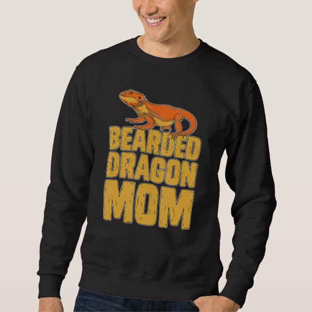Reptile Pet Mommy Bartagie Mama Tierbär Sweatshirt (Vorderseite)