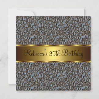 Reptile Print 35. Elegante Geburtstagsparty Einladung