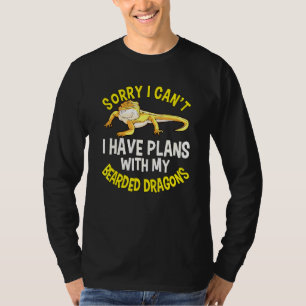 Reptile Zitat habe ich Pläne mit meinen Bartentaue T-Shirt