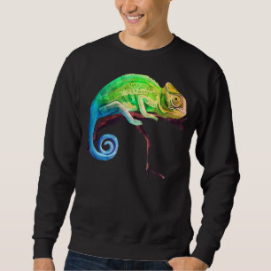 Reptile Zoo Keeper Idee Lizard Safari Chameleon Sweatshirt