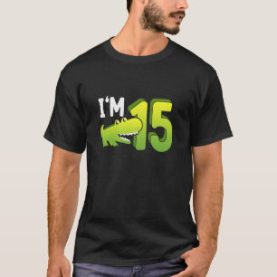 Reptiles 15th Birthday Crocodile Reptile Owner Gra T-Shirt