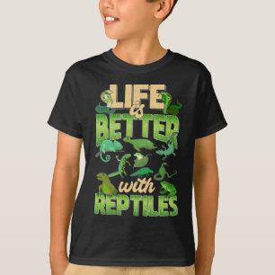 Reptiles Liebe Lizard Gecko Snake Turtles T-Shirt