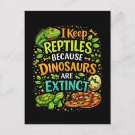 Reptiles Rule Postkarte
