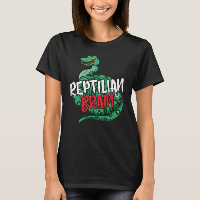 Reptilian-Gehirn-T-Shirt T-Shirt (Vorderseite)
