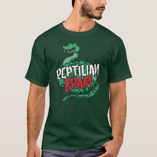 Reptilian-Gehirn-T-Shirt T-Shirt (Vorderseite)