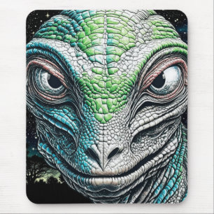 Reptilian Lizard Man Alien Extraterrestrial wird Mousepad