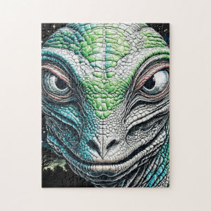 Reptilian Lizard Man Alien Extraterrestrial wird Puzzle