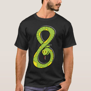 Reptilien 8. Geburtstag Schlangen Reptile Eigentüm T-Shirt