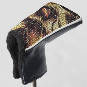 Reptilien der Haut mit gelblichen und dunklen Flec Golf Headcover