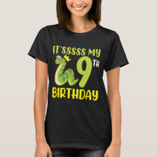 Reptilien Es ist 9. Geburtstag Schlangen Reptile G T-Shirt