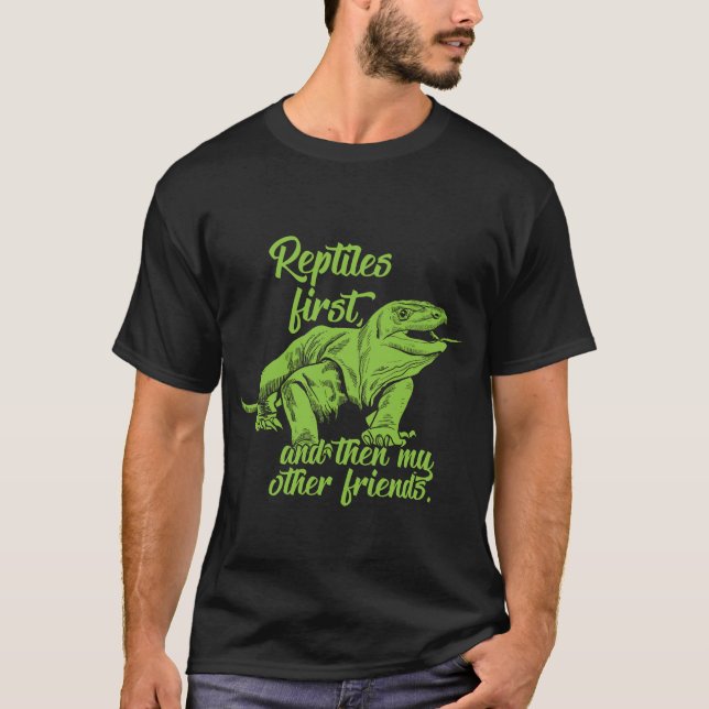 Reptilien Liebhaber T-Shirt (Vorderseite)