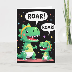Reptilien-Muttertag-Brüll-Karte Karte