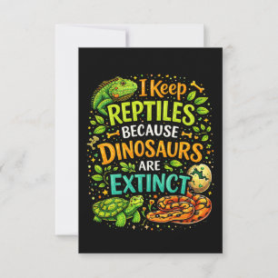 Reptilien regieren dankeskarte