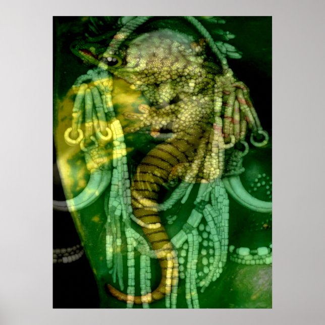 Reptilien-Schamane 2 Poster (Vorne)