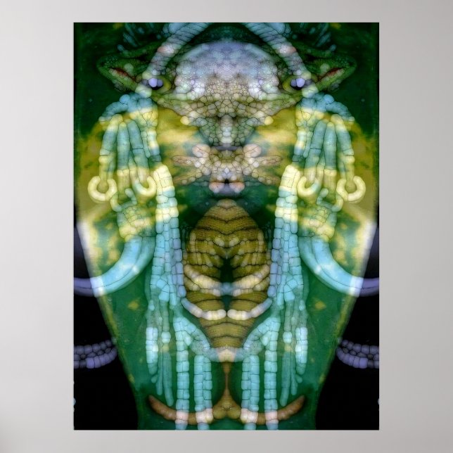 Reptilien-Schamane 3 Poster (Vorne)