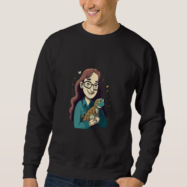 Reptilien Tierpfleger Reptilien Mutter 2 Sweatshirt (Vorderseite)